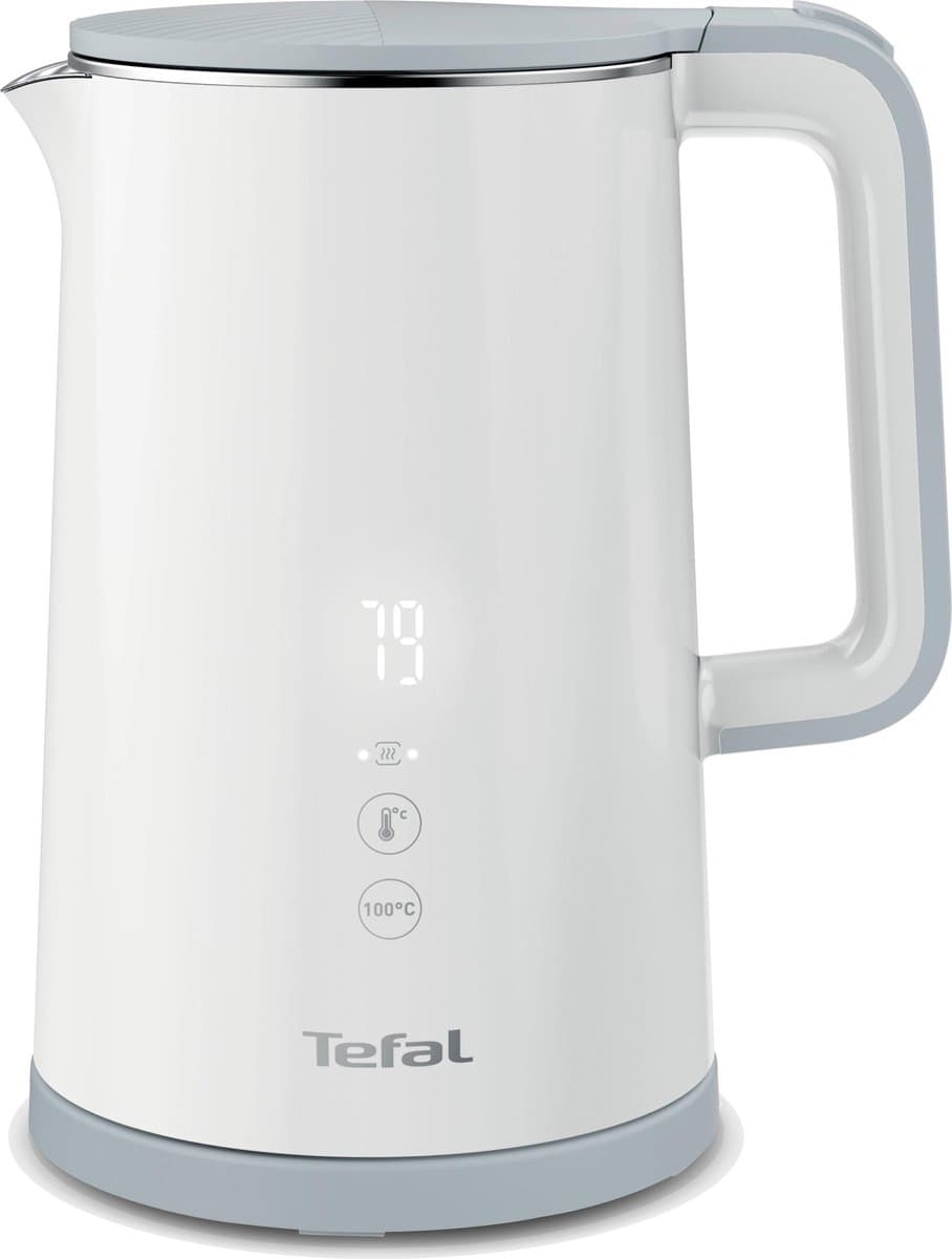 Tefal Sense KO6921 - Waterkoker - 1,5L - Modern Design - 5 Temperatuurstanden - Met LED-indicator - 1800W - Wit