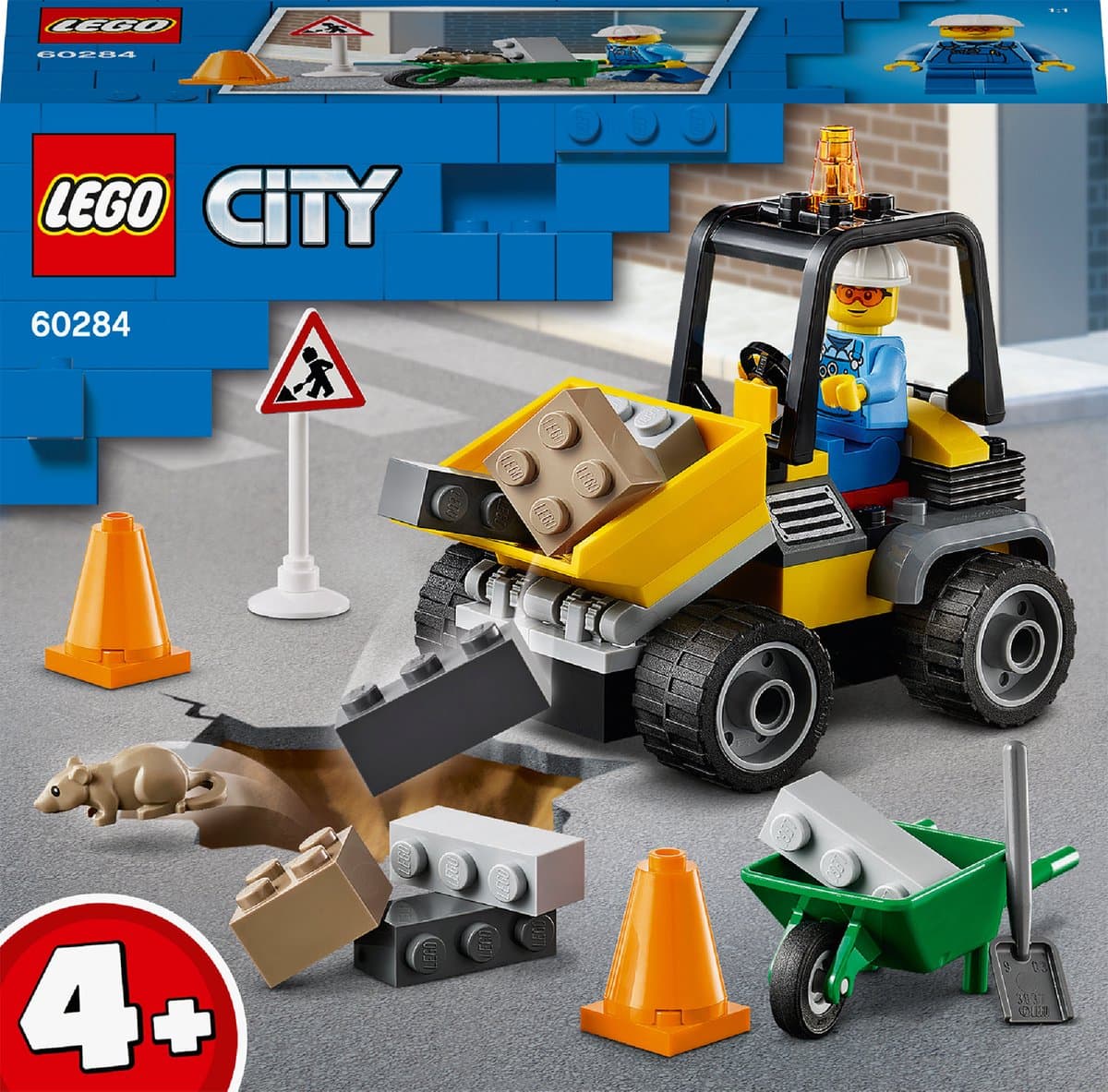 LEGO City Voertuigen Wegenbouwtruck - 60284