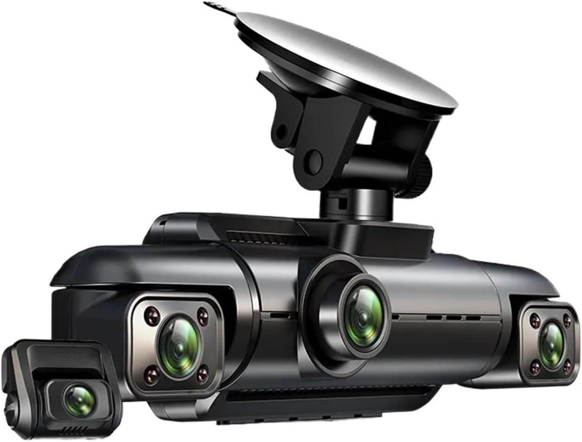 Dashcam 4 Lens - Auto Camera DVR - Veilig Rijden - 360 Graden Opname - Full HD 1080P - Zwart