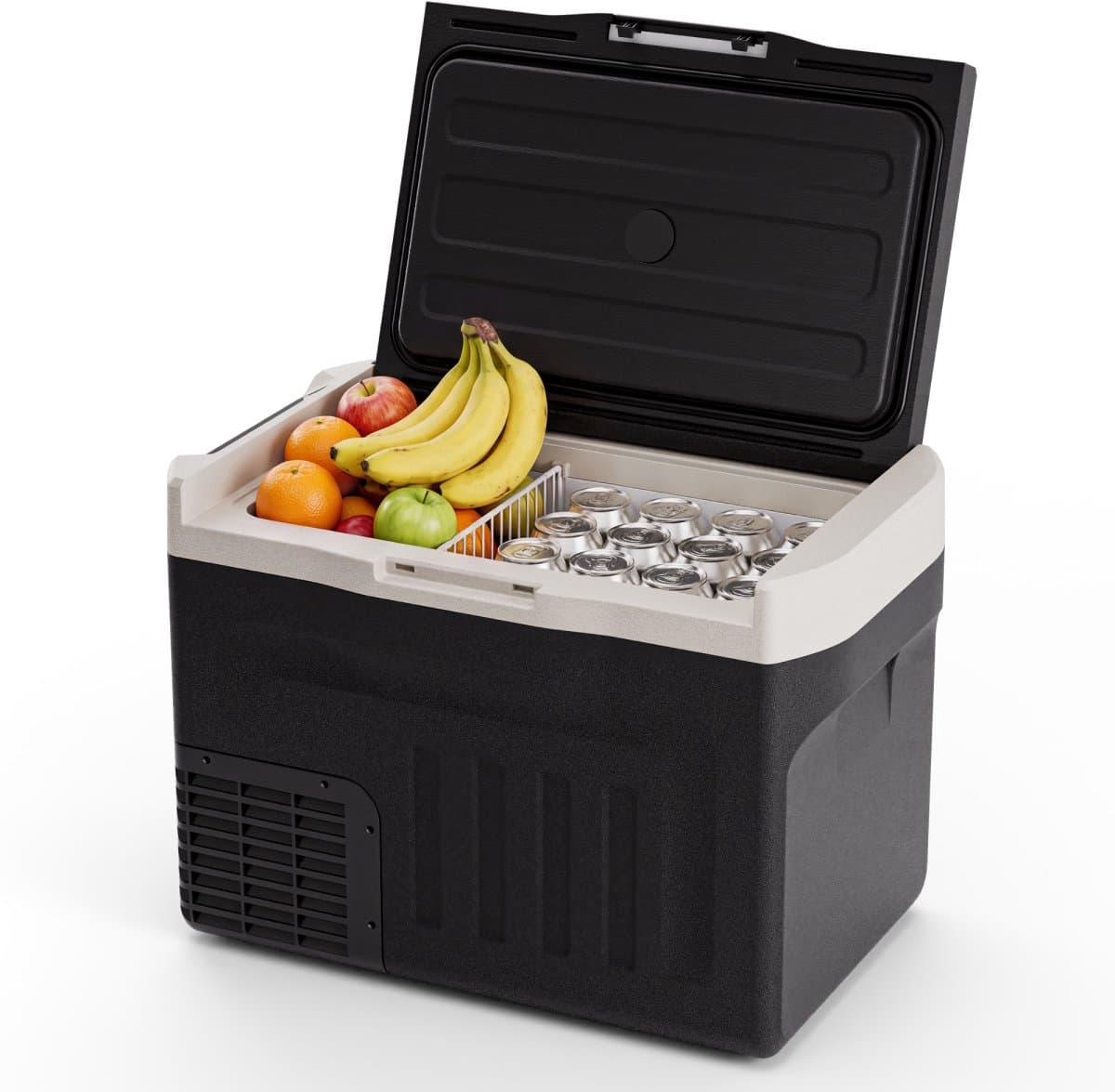 Auronic Elektrische Koelbox - Compressor - 30L - 12V en 240 volt - Camping Koelkast - Frigobox Auto - Zwart