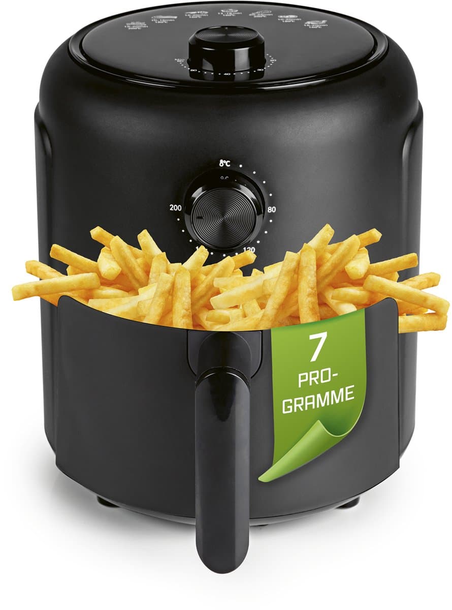 GOURMETmaxx Heteluchtfriteuse met 2,3 liter & 1000 watt - incl. timer & 8 functies