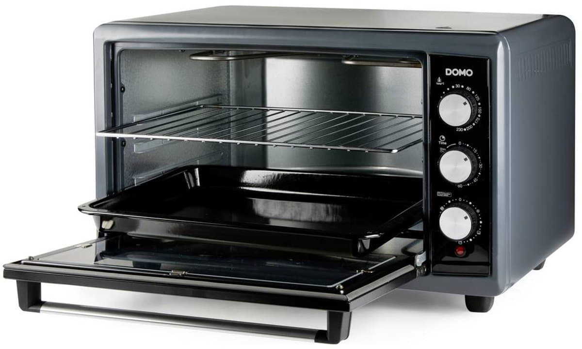 DOMO DO808GO Vrijstaande oven - Heteluchtoven - 50 Liter - 2000 W - Grijs
