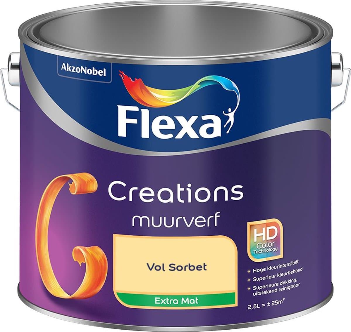 Flexa - Creations Muurverf Extra Mat - Vol Sorbet - Mengverf - 2,5 L