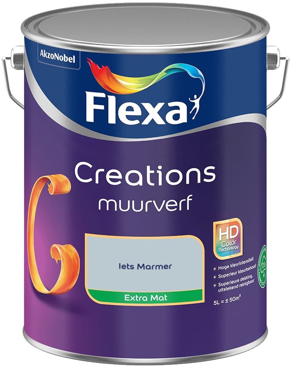 Flexa - Creations Muurverf Extra Mat - Iets Marmer - Mengverf - 5 L