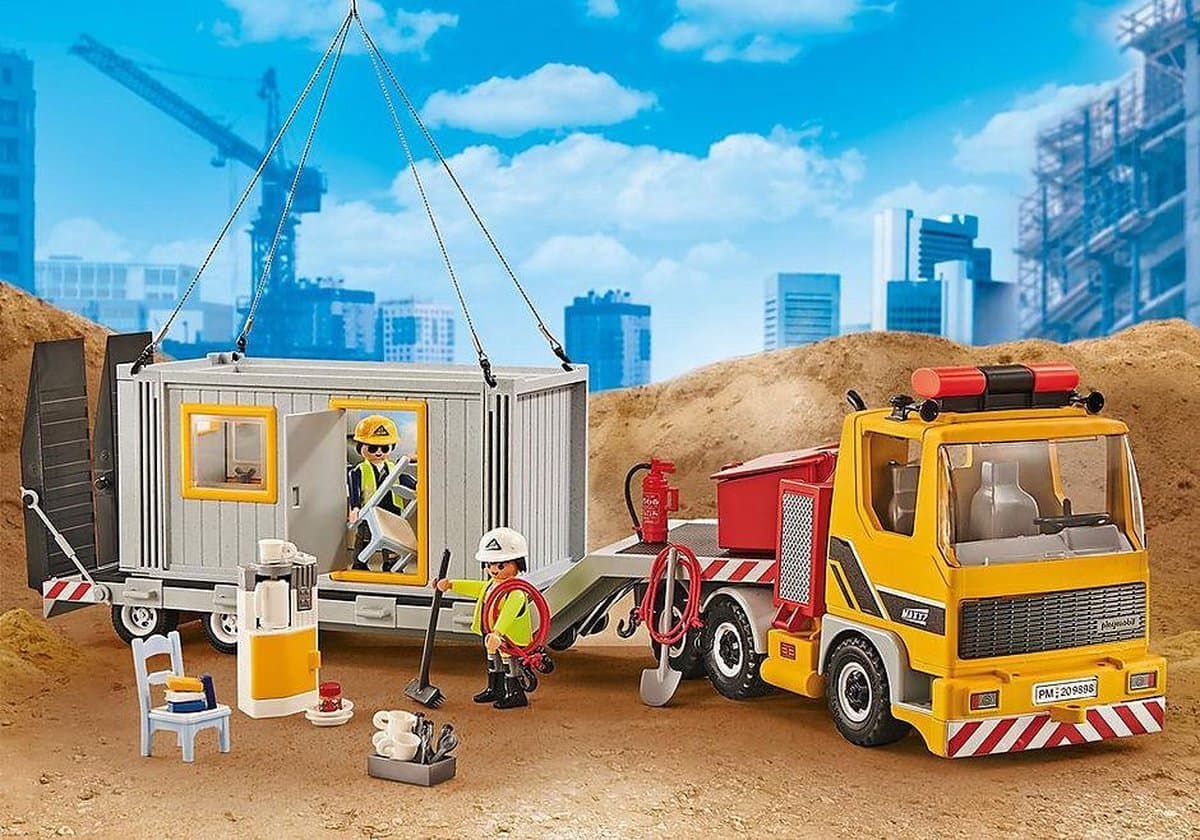 Playmobil City Action Dieplader met Container - 9898