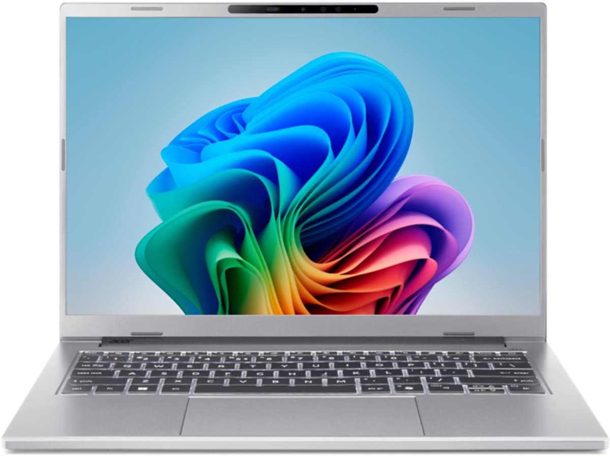Aspire 14 AI A14-61M-R363 - CoPilot+ PC - Laptop - 14 inch OLED - AMD Ryzen AI 5 - 16GB - 512GB SSD - Verlicht toetsenbord - Zilver
