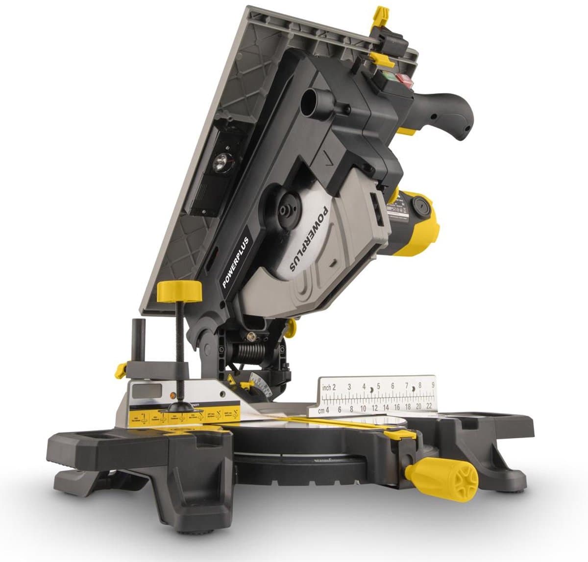 POWERPLUS VERSTEKZAAG MET BOVENTAFEL 2000W - 254MM