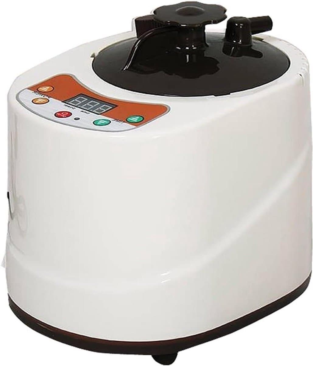 Stoomgenerator - Sauna Pot - Ontspanning thuis - Draagbaar met timer - 2L inhoud - Zilverkleurig