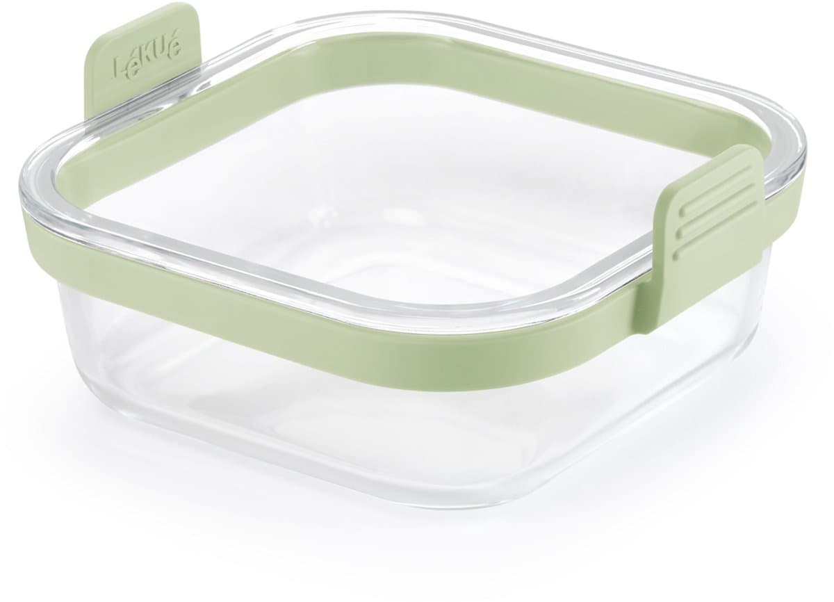 Lékué Airfryer Ovenschaal Vierkant - Glas - Transparent