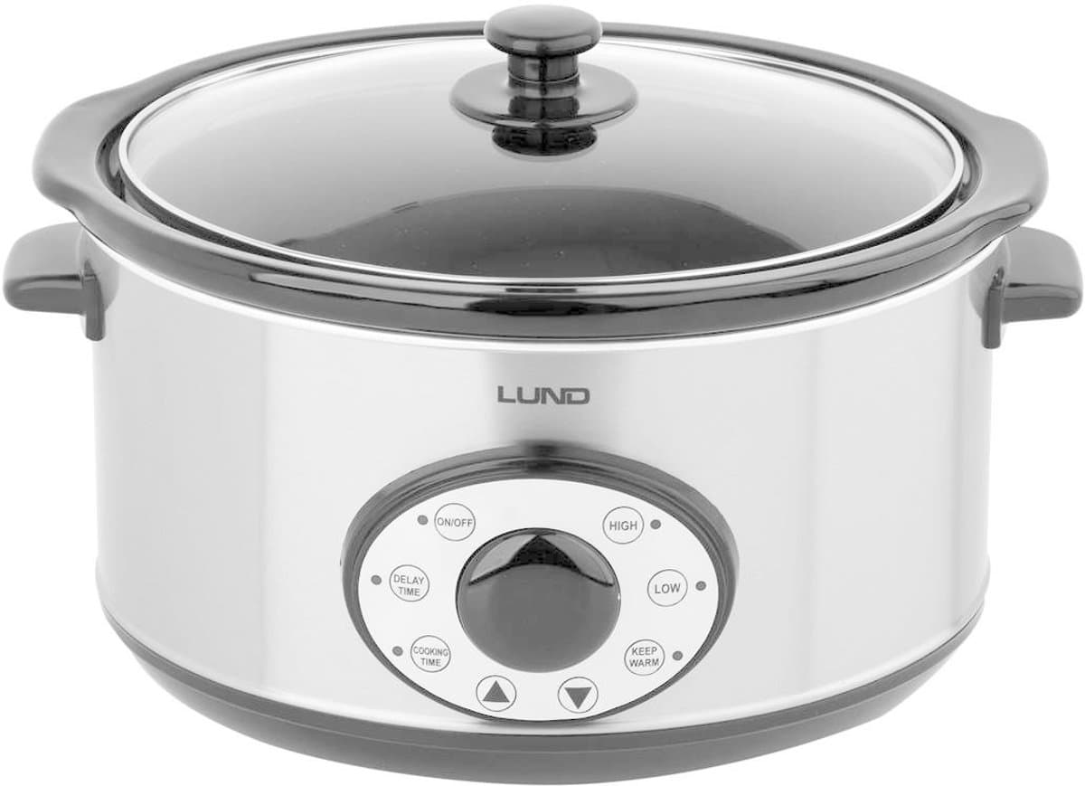 LUND Slowcooker met timer - 280W - 4,5L