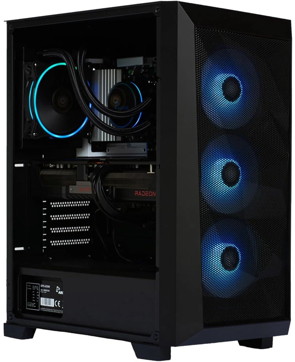 Intel Core i9-12900 Game PC/ Streaming computer waterkoeling - Nvidia GeForce RTX 5060Ti 8GB – 64GB RAM – 1.0TB M.2 SSD – Win11 Pro - Breeze