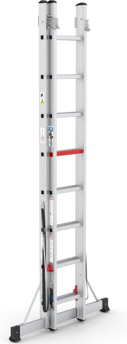 Professionele Ladder | 2-delig | 2x8 Sporten | reformladder | ladder | trapladder | schuifladder