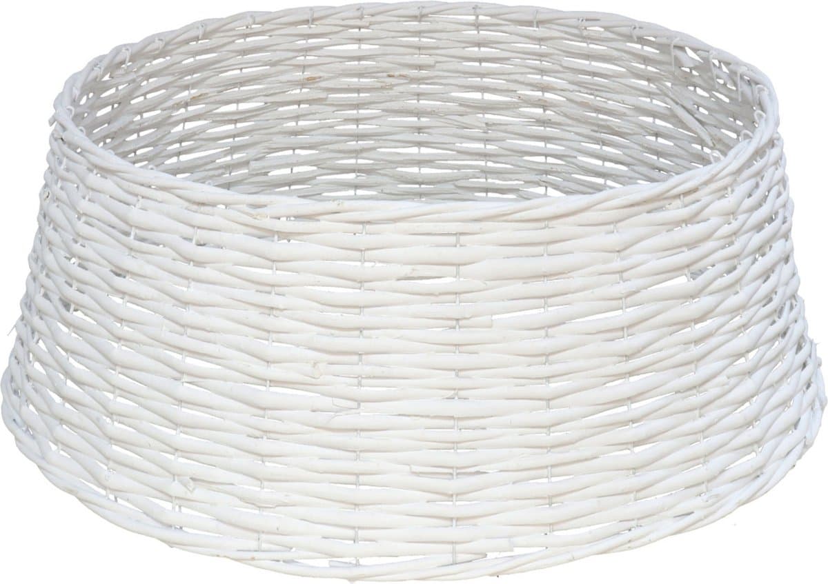 Gerimport Kerstboommand - wit - D42 x H22cm - voor kerstboom 180 cm - kerstboomrok