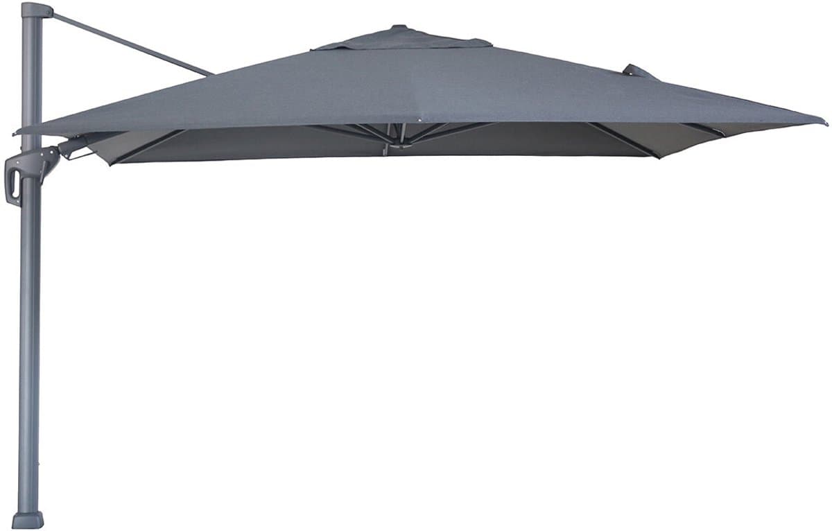 Hawaii Big Pole II parasol - 350x350 cm - c. black - royal antraciet