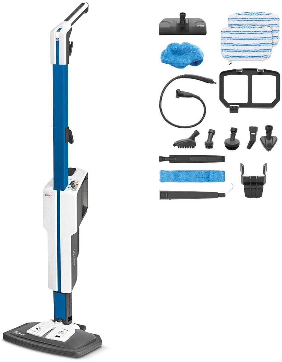 Polti Schoonmaak - Stoomreiniger Vaporetto SV620 Style, wit/blauw PTEU0305