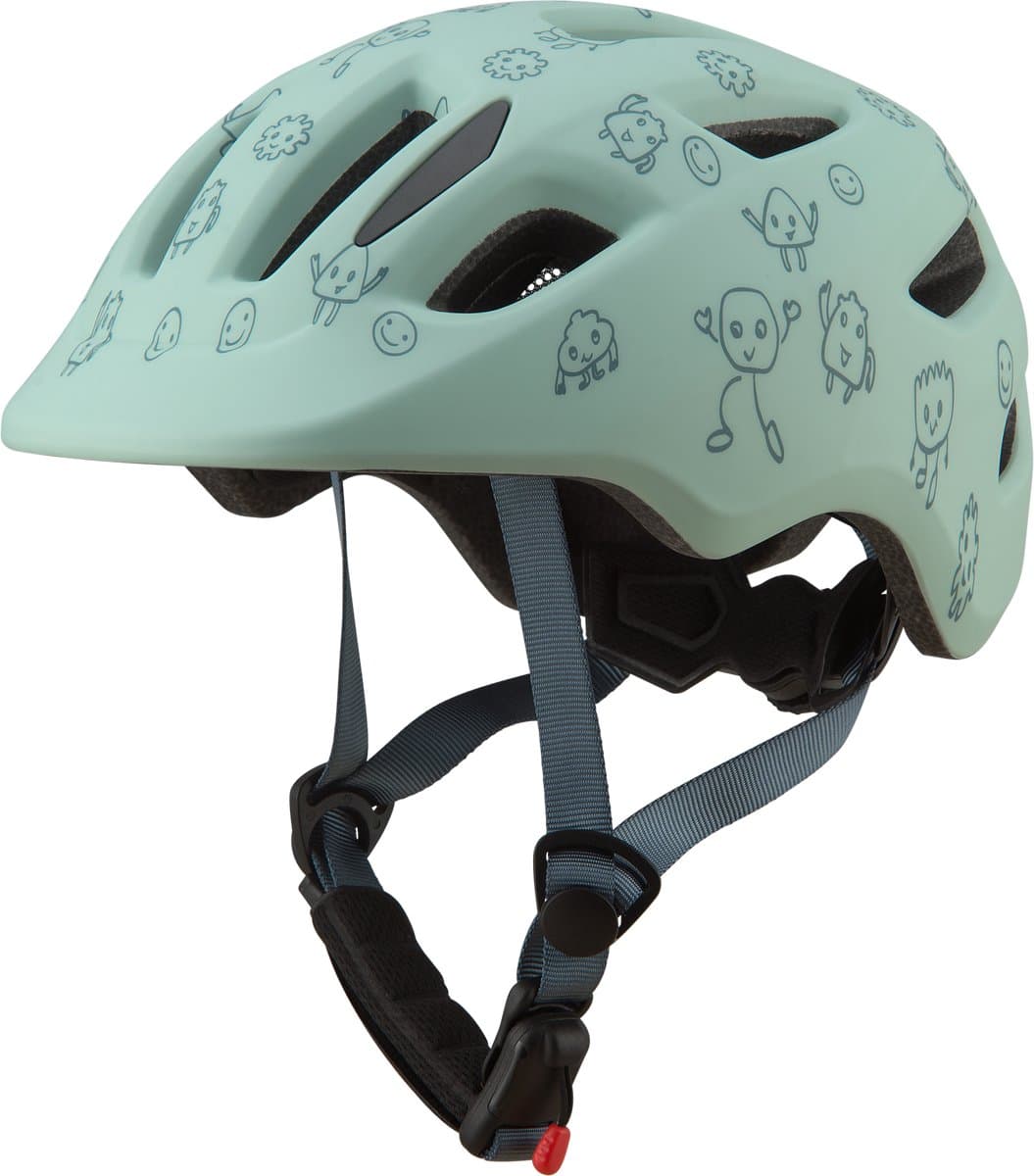 GO-OFF FIRST Kinderhelm - Extra Veilige Fietshelm voor Kinderen - Voor Fietsen en Skaten - Kind vriendelijke Jongens en Meisjes Helm van 1 - 4 Jaar - Grijs / Blauw - Maat XS
