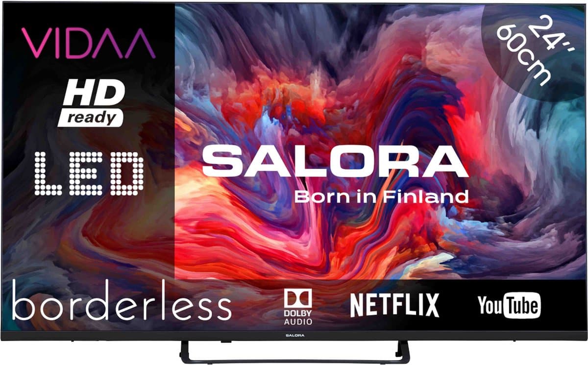 Salora FOD24HV - 24 Inch - Smart TV - HD Ready - VIDAA TV - Smart 24 inch tv - 2025