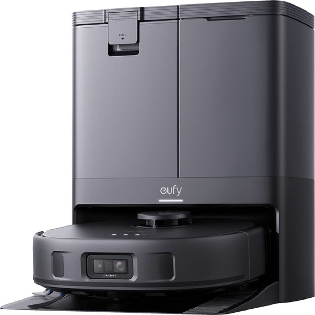 eufy Clean X10 Pro Omni Robotstofzuiger met dweil - Robot Vacuum 8000 Pa zuigkracht, tapijt detectie AI-obstakel vermijding, wast en droogt de dweil, automatisch legen en vullen