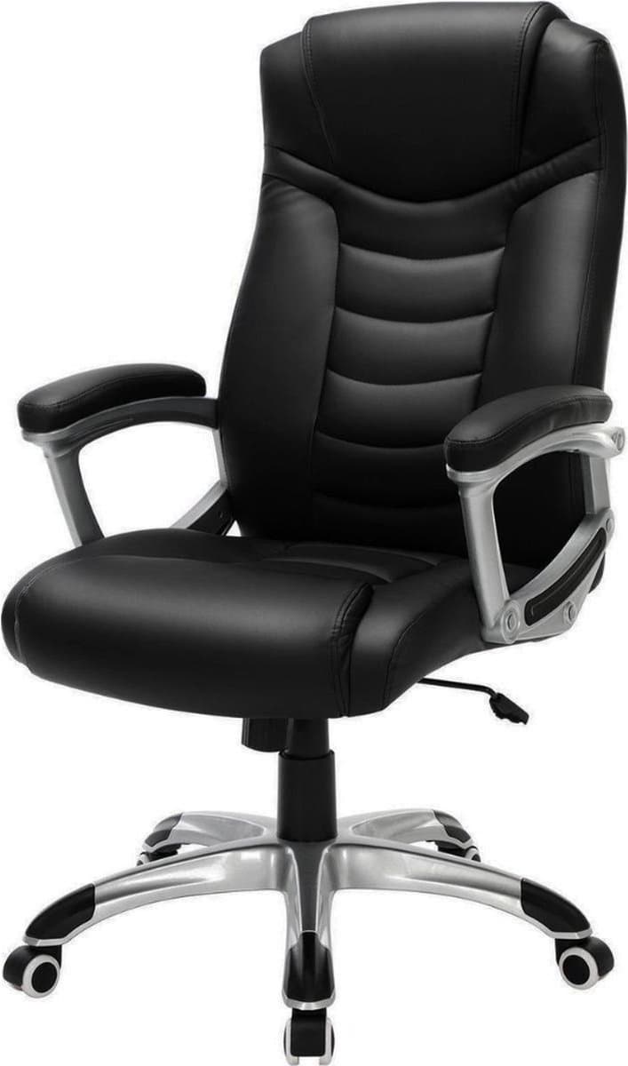 ACAZA Bureaustoel - Ergonomische Bureaustoel - Zwart - Tot 150 kg - Gaming Stoel - Gamestoel - Bureaustoelen voor Volwassenen - Office Chair - Bureau Stoel - NEN-EN 1335 getest en gekeurd
