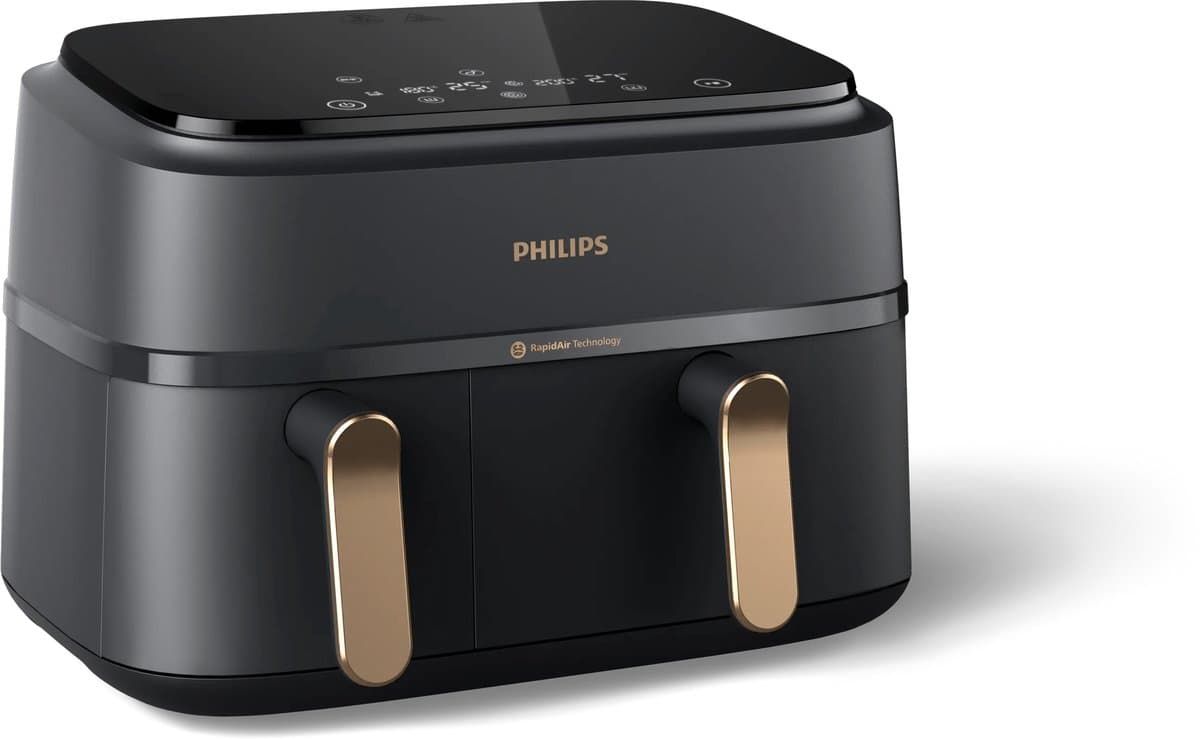 Philips Rapid Air Serie 3000 NA352/00 - Airfryer - Dubbele Mand - 9 Liter