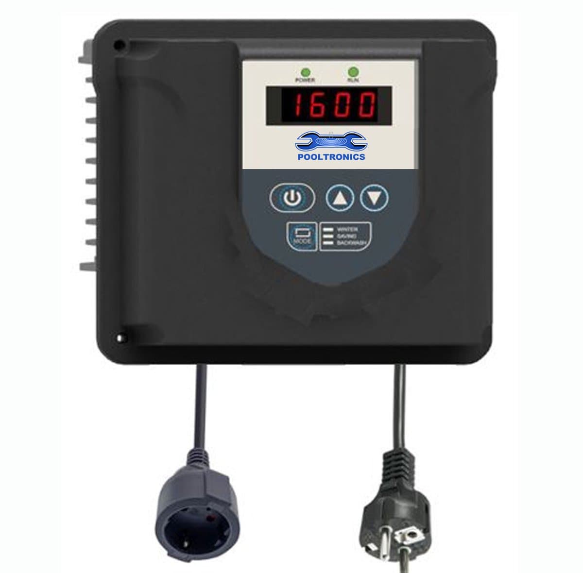 POOLTRONICS Frequentieregelaar Zwembadpomp – Zwembad Pomp Controller – Variabele Snelheid – Bespaar tot 50% Energie – Plug & Play – Geschikt tot 1.5 kW / 2HP – BASIC