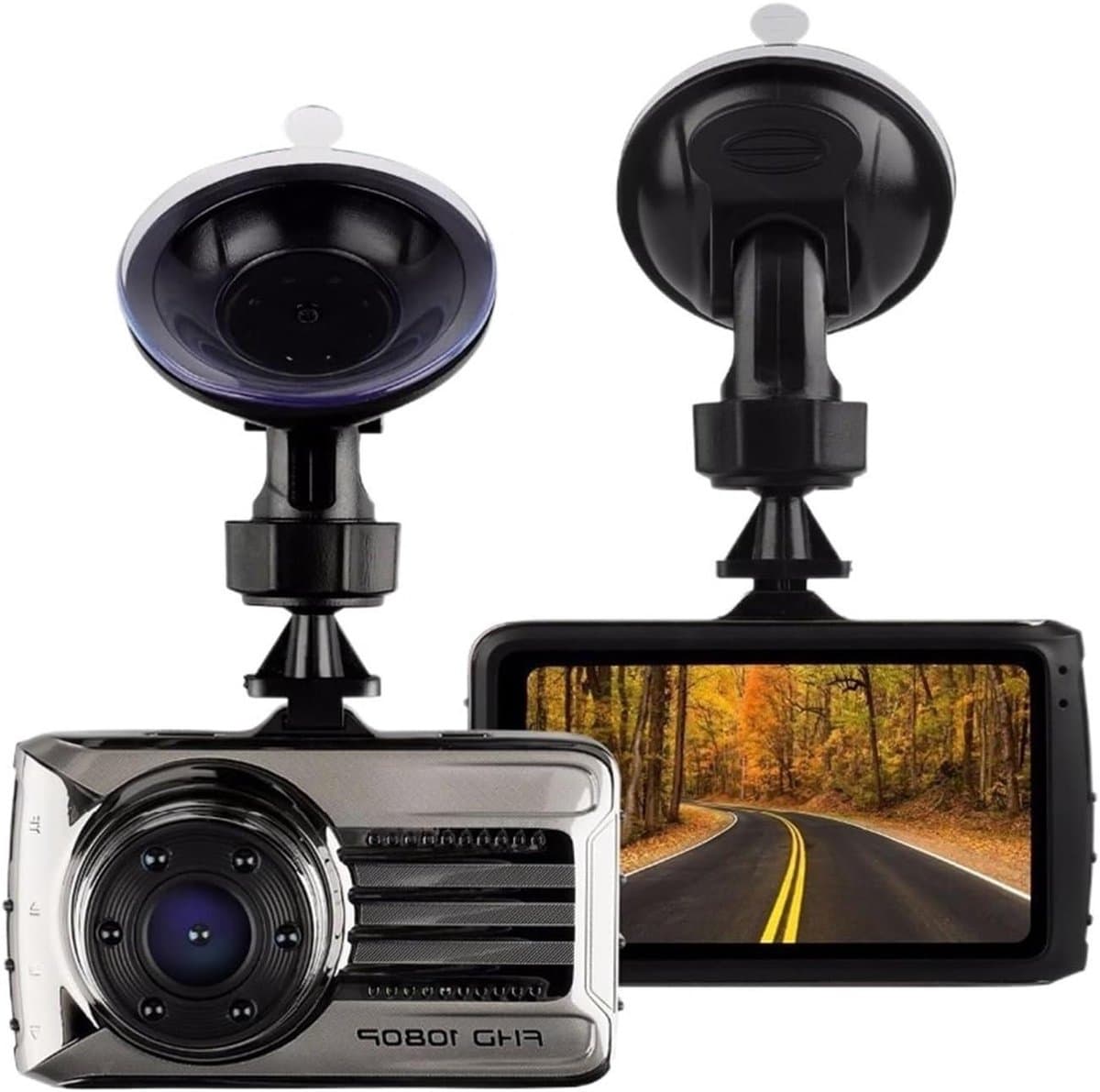 Dashcam Auto DVR WiFi Dashcam Full HD 1080P Dual Lens Achteruitrijcamera Parking Monitor Video Recorder Auto Registrator Camcorder Dash Cam GPS Dash Camera(zwart,32G)