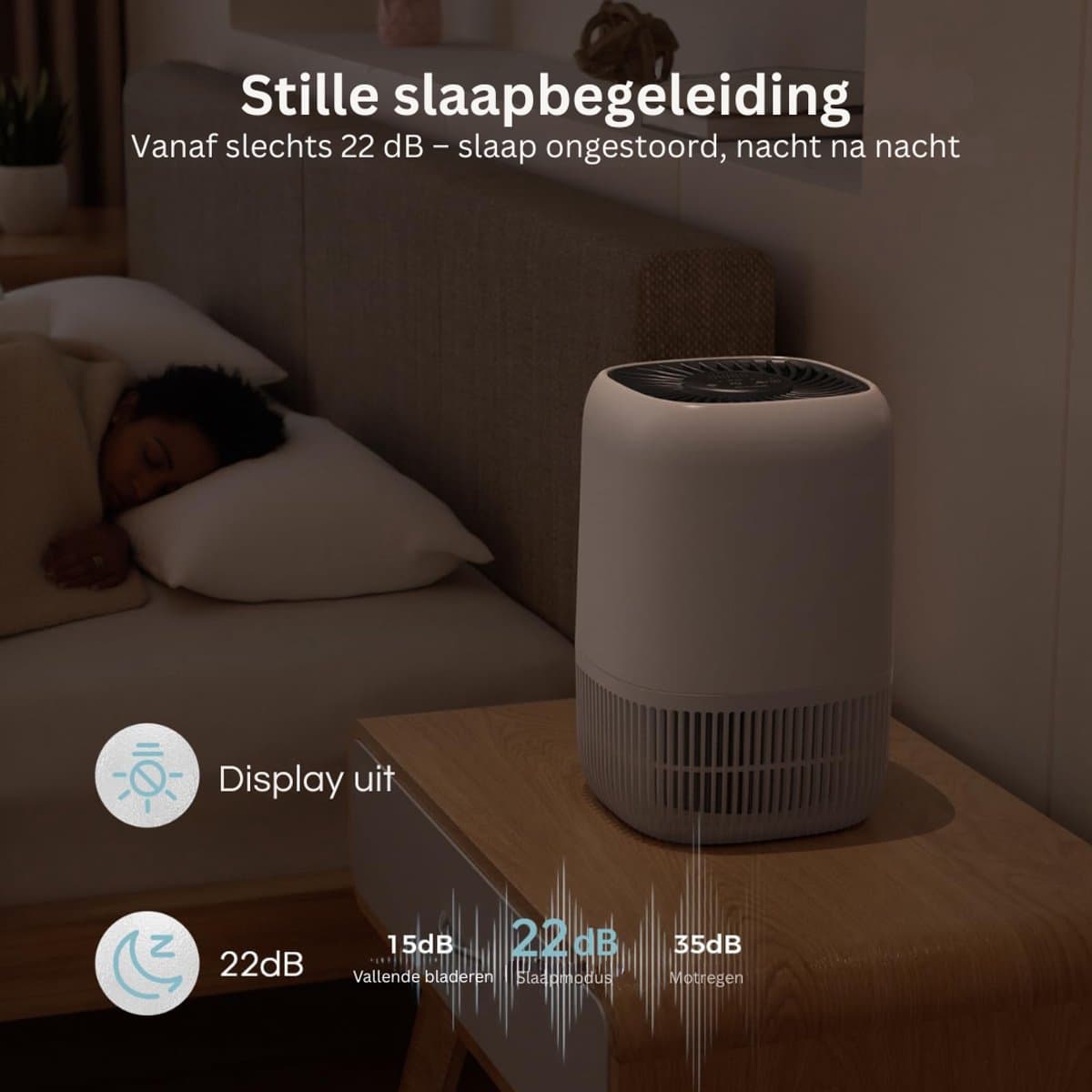 FlexVer® Luchtreiniger Met Hepa Filter - Air Purifier - Lucht Reiniger - Wit