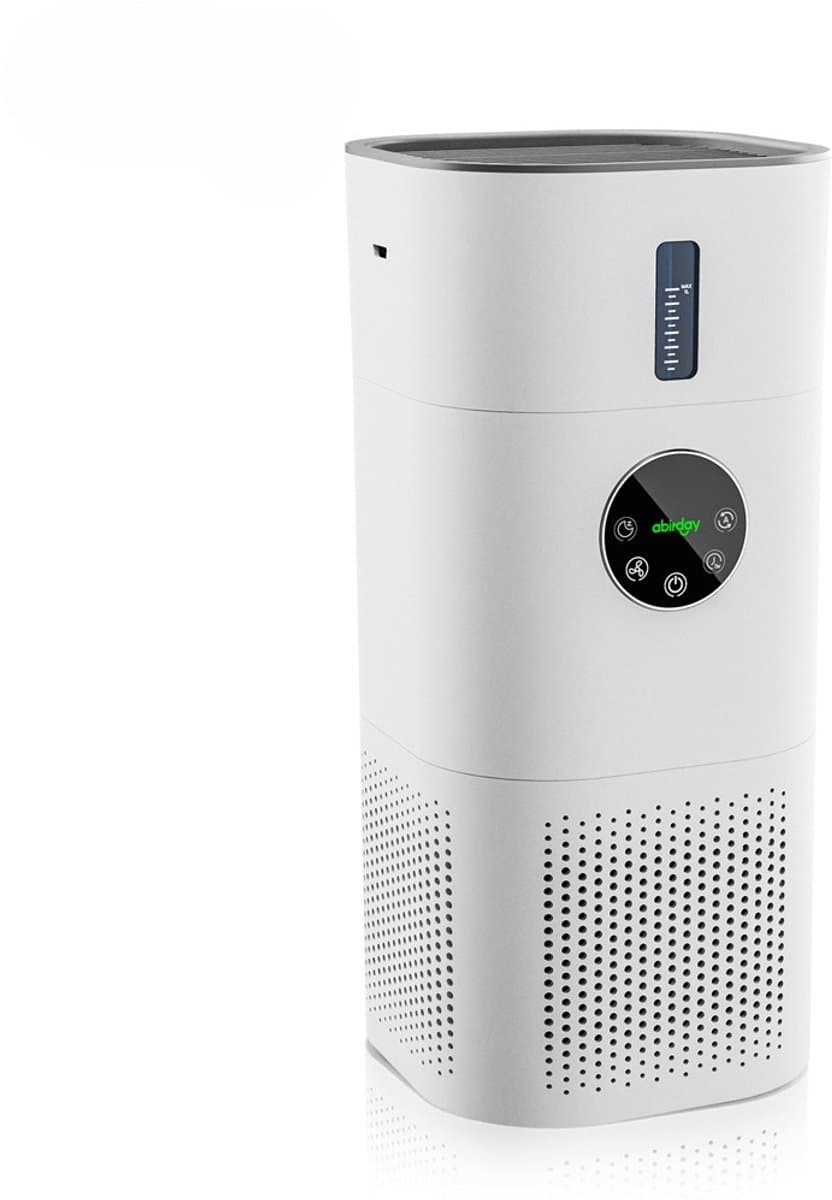 Glowstride 2-in-1 luchtreiniger - huisallergieën en huisdierenhaar - rokers in de slaapkamer - H13 True HEPA - luchtbevochtiger - air purifier - filter, wit