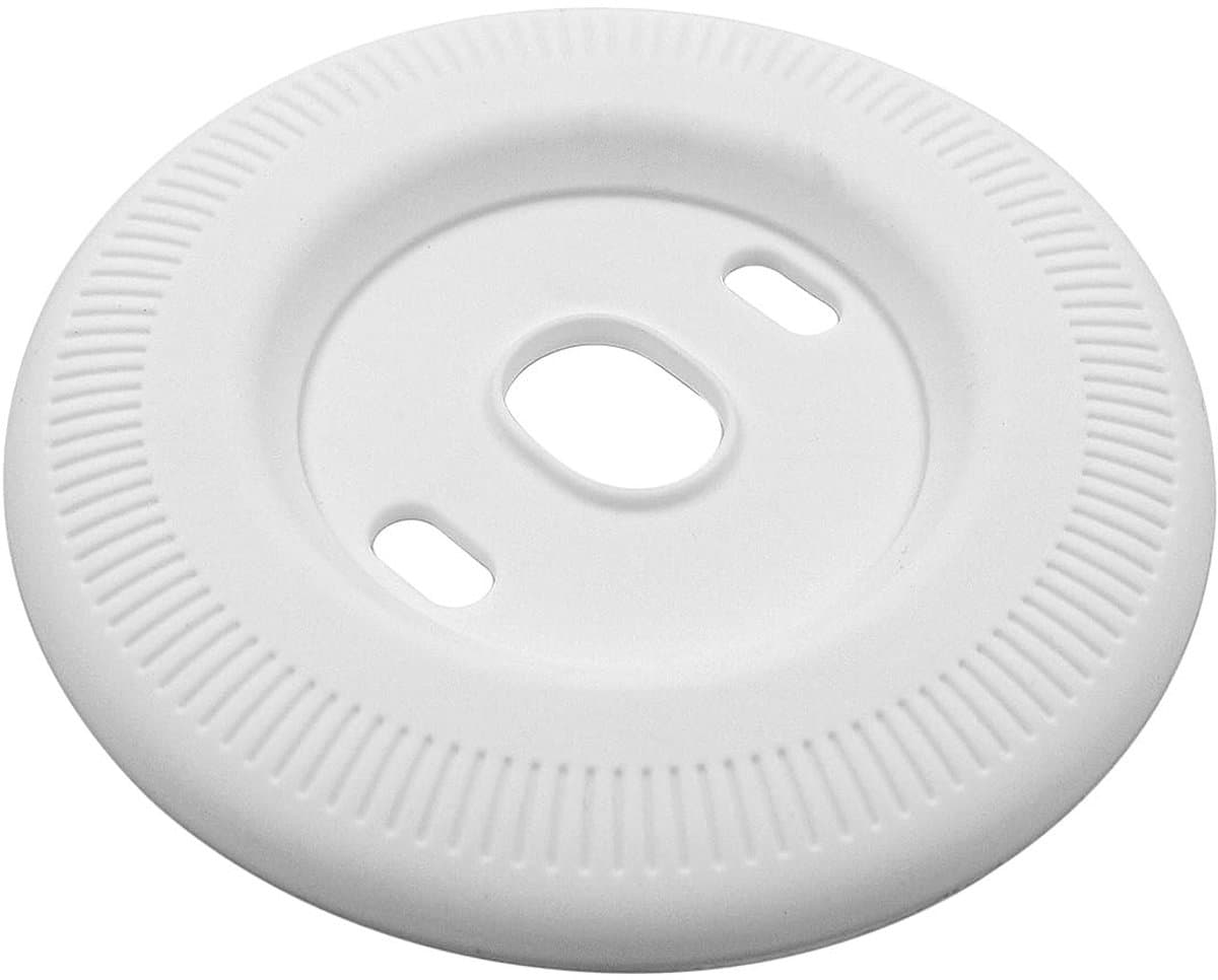 Dailygoods- Thermostaat Beschermhoes - Compatibel met Google Nest Thermostaat 1st/2nd/3rd Generatie - Wit - Siliconen - Diameter 125 mm - Eenvoudig en Elegant Design - Thermostaathoes