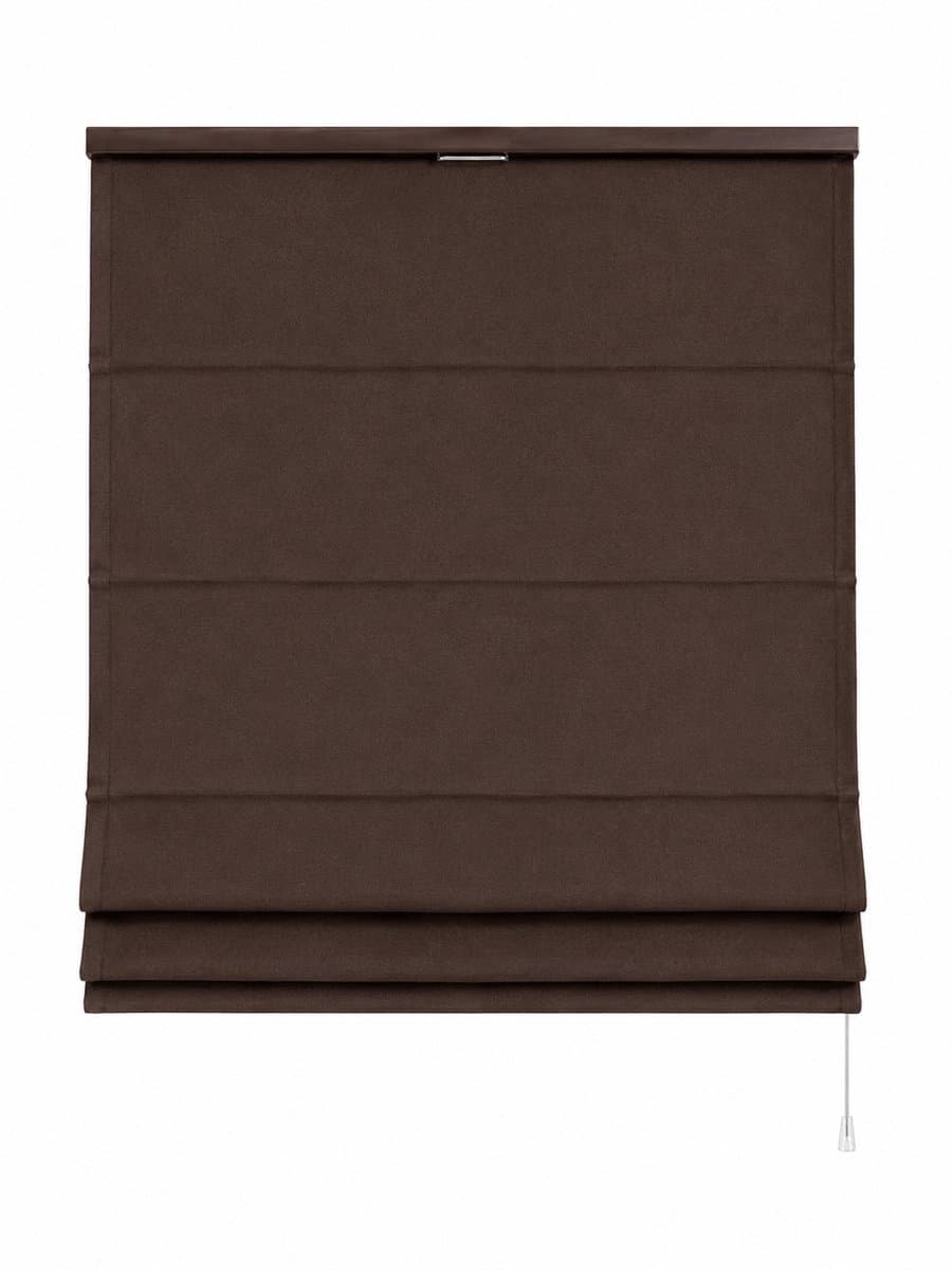Vouwgordijn Store Bateau 120x180 cm – Donkerbruin – Rechte Onderkant – Verstelbaar – Inclusief Montageset
