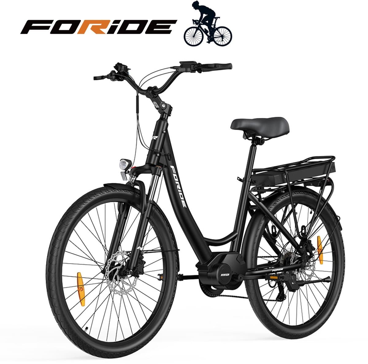FORIDE Urbano 2 elektrische fiets - e-bike met middenmotor - 36V13Ah