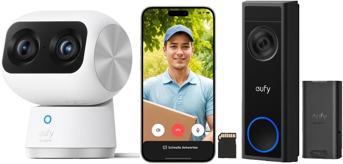 eufy Security S350 Binnencamera + eufy Security C31 Video Deurbel