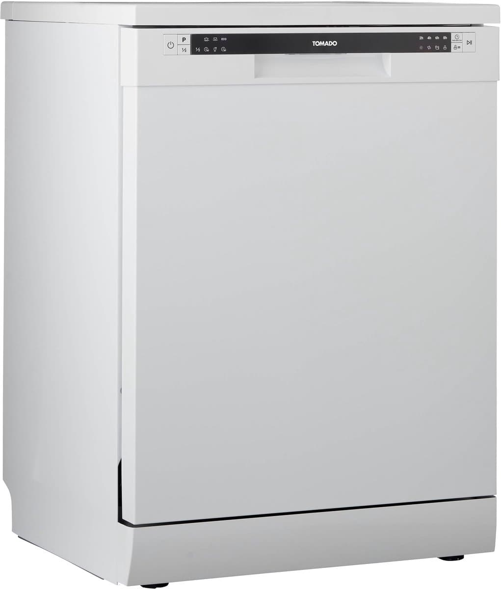 Tomado TDW6001W - Vrijstaande vaatwasser - 12 couverts - Energielabel D - 47 dB - Bestekmandje - Wit