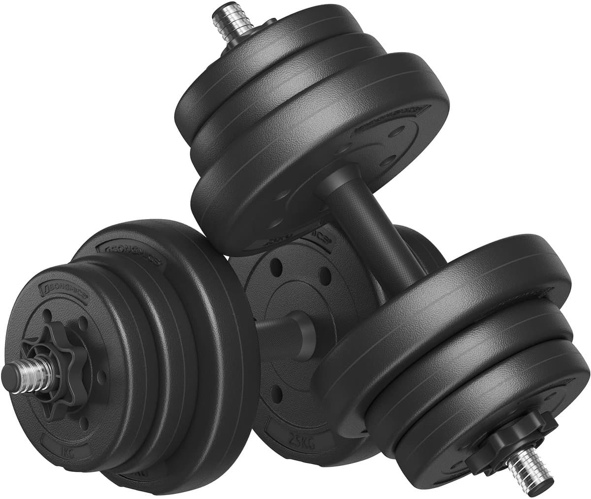 Dumbells set - Halter set - Dumbells 20 kg - Verstelbare dumbbells - Fitness gewichten - Fitness - Set 20KG (2x10KG) - Krachttraining Gewichten - Set voor Thuis Fitness