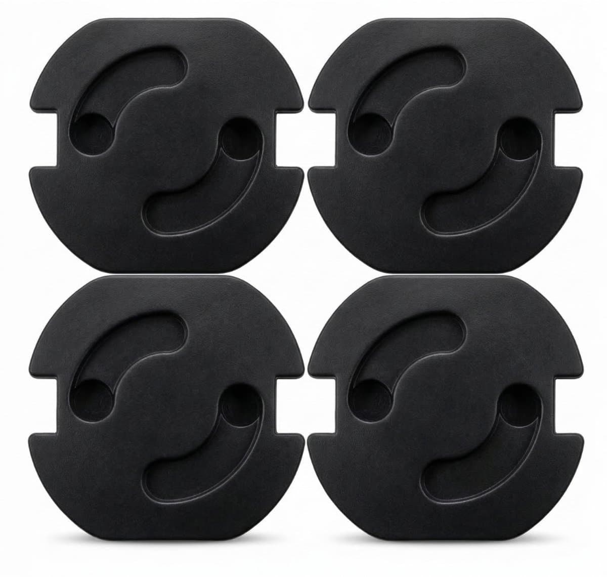 Knaak Stopcontact Beveiliging 4 Stuks - Zelfklevend - Bescherming - Kind - Baby - Veiligheid - Zwart