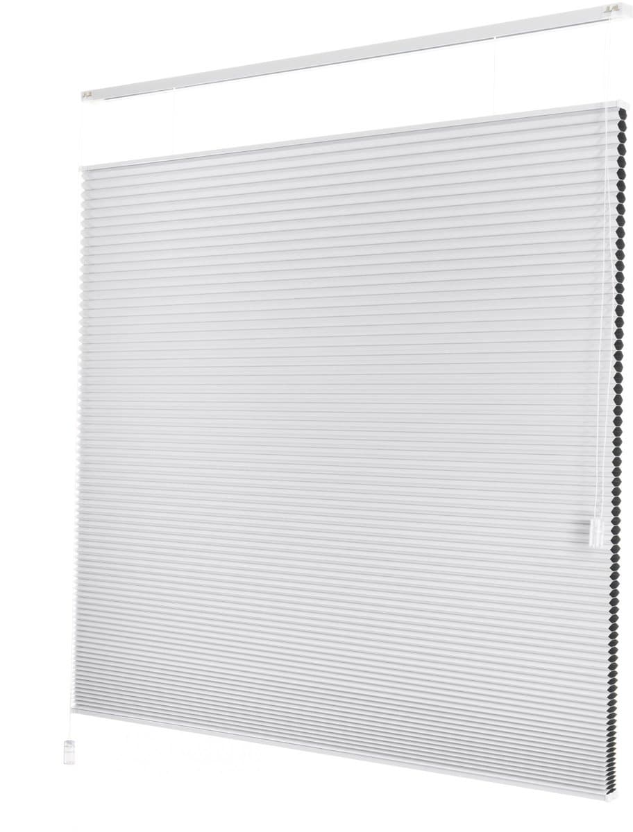 Dutchblinds - Plisségordijnen - verduisterend - Wit - 75 x 175 cm - Raamdecoratie op maat