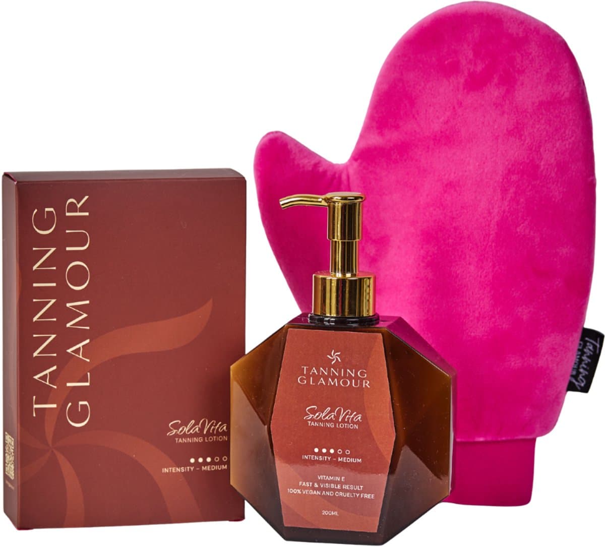 SolaVita Zelfbruiner Set | Lotion + Applicatie Handschoen | Natuurlijk Bruin Resultaat 6-7 Dagen