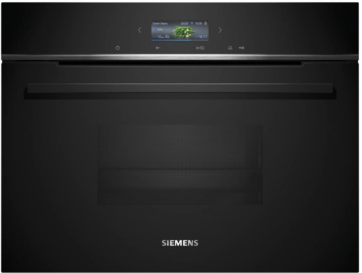 Siemens CD714GXB1 | Inbouw stoomoven | 45 cm | Zwart | FullSteam