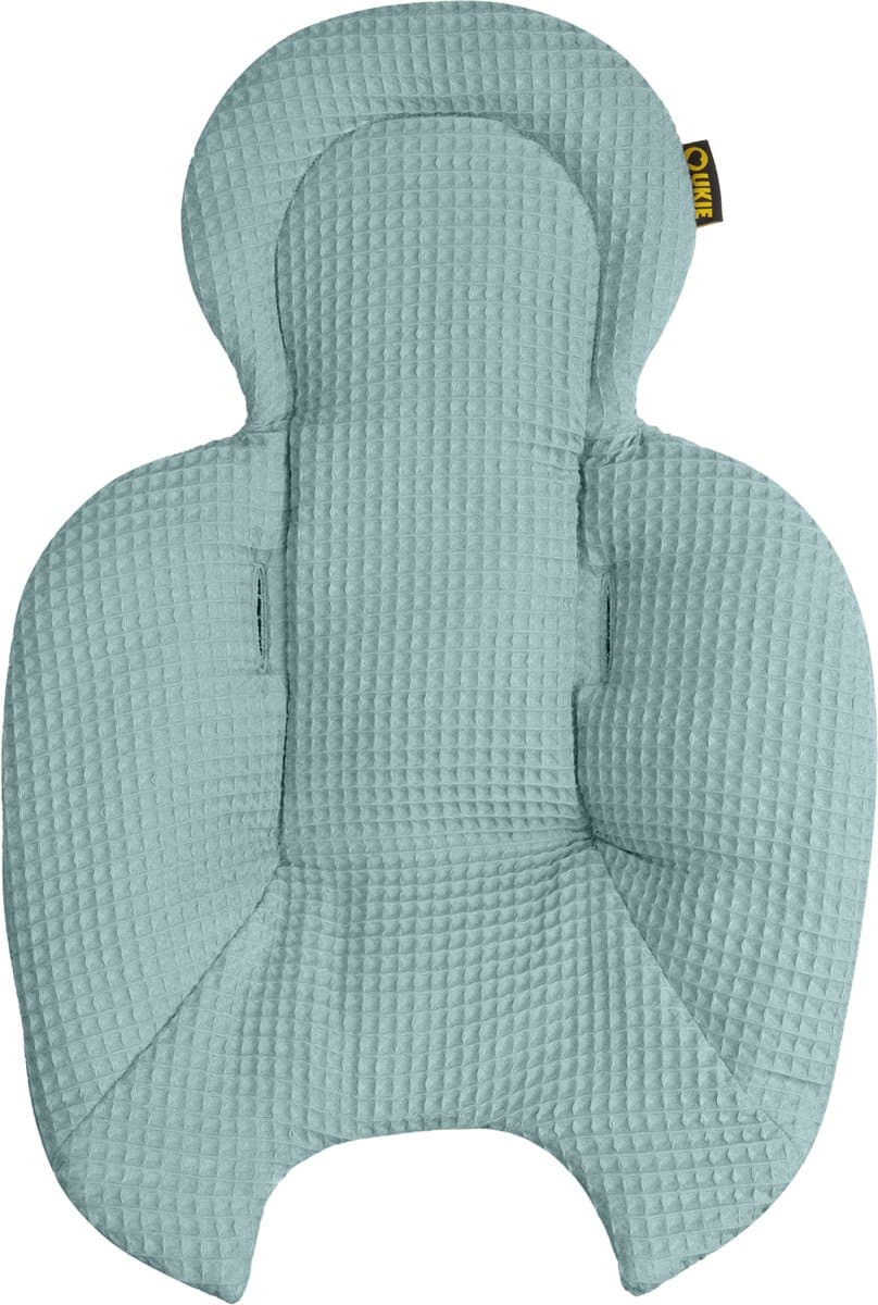 Ukje Verkleinkussen geschikt voor 4Moms Mamaroo 5 Rockaroo Wipstoel - Newborn Insert - Dubbelzijdig - Makkelijk Wasbaar - Perfecte Pasvorm - Zacht Katoen - Jade Wafelstof