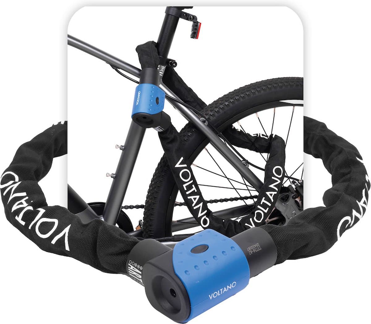 Voltano ART3 Kettingslot - Zwart - 120 CM - ART 3 Slot - Goedgekeurd Voor De Fiets en Scooter Verzekering - Scooterslot / Brommerslot