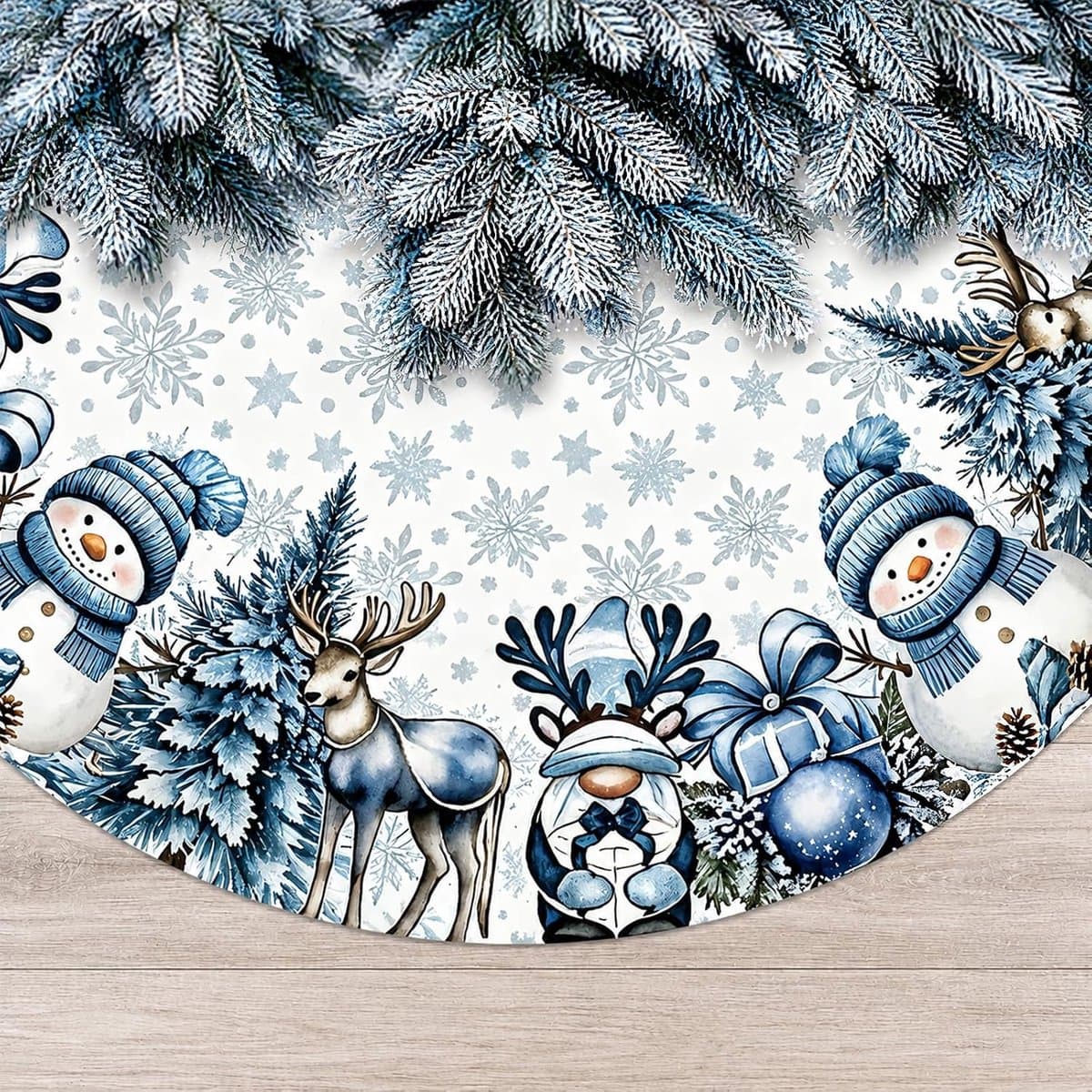 Kerstboomrok - 120cm - Kerstboomkleed - Kerstkleed - Boomdeken - Kerstboomkleden - Kerstboomversiering - Kerstboom Kleed Voor Onder De Kerstboom - Kerst - Sneeuwman - Kerstversieringen - Voor feestdecoratie en interieur