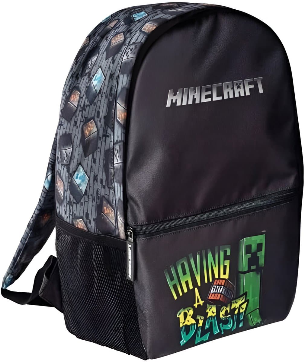 Minecraft rugzak - backpack - Having a Blast - 40 cm - Te gebruiken tot het 4de leerjaar.