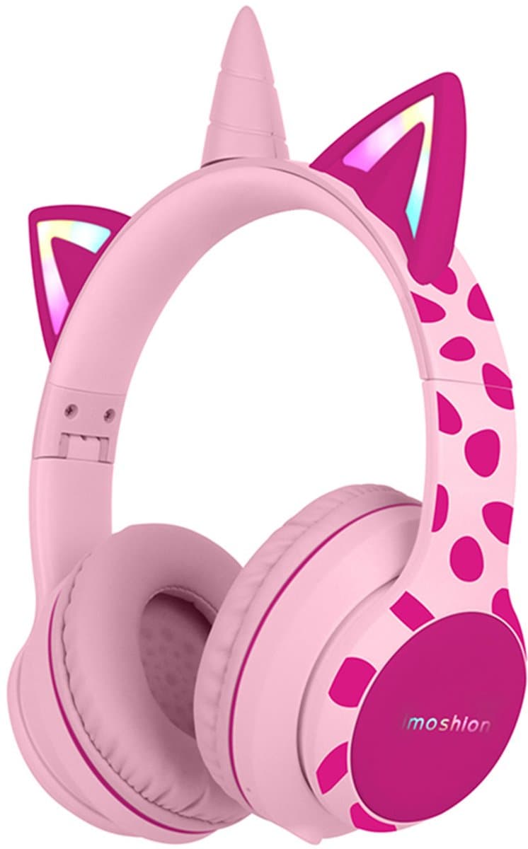 imoshion Kinder Koptelefoon Unicorn - Bluetooth en Decibelbegrenzer - Draadloze Koptelefoon Kinderen