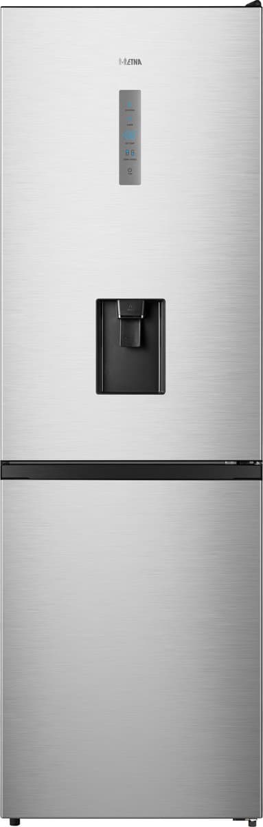 ETNA KCV286WRVS- Vrijstaande Koel-vriescombinatie - 186 cm - RVS - Waterdispenser - No Frost