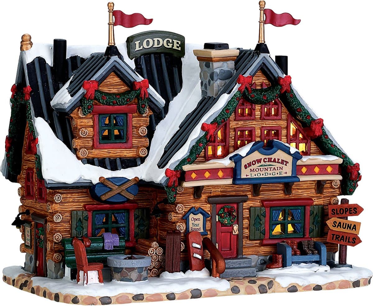 Lemax - Apres-ski Lodge - B/o Led - Kersthuisjes & Kerstdorpen