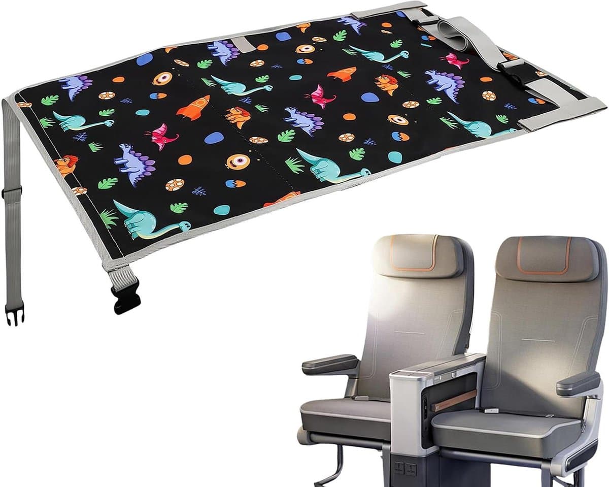 Baby Vliegtuigbed - Kinder Stoelverlenger - Comfortabel Reizen - Opvouwbaar Reiswieg - 76x44.5 cm - Niet gespecificeerd