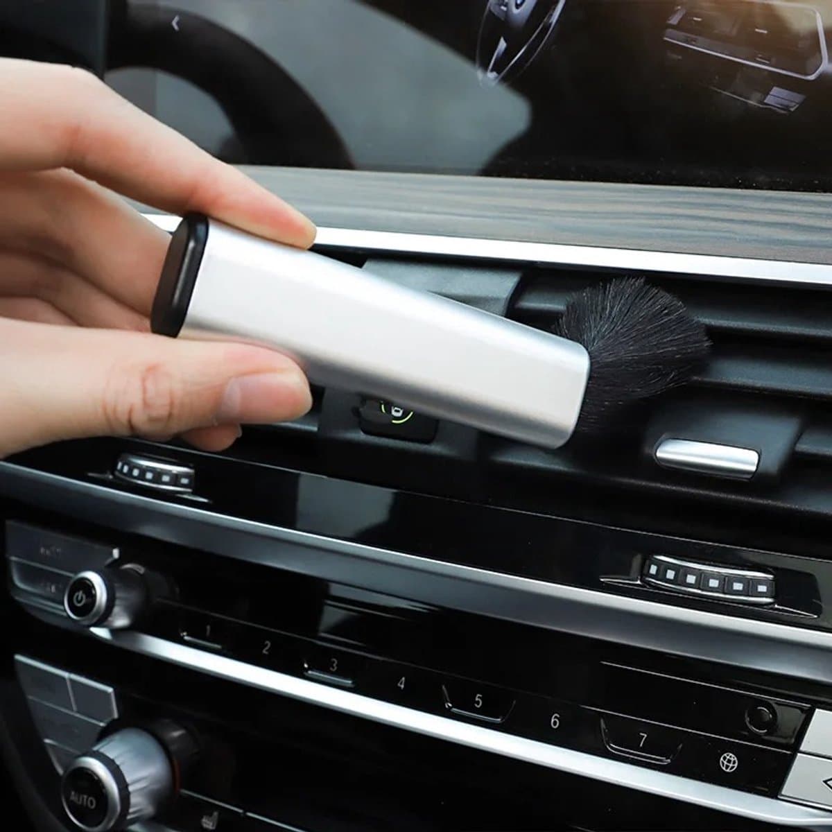 Auto Detailing Borstel Ventilatie Rooster Dashboard Reiniger Kwast Schoonmaken Airco Toetsenbord Aux Geschikt Voor Audi Bmw Volkswagen Seat