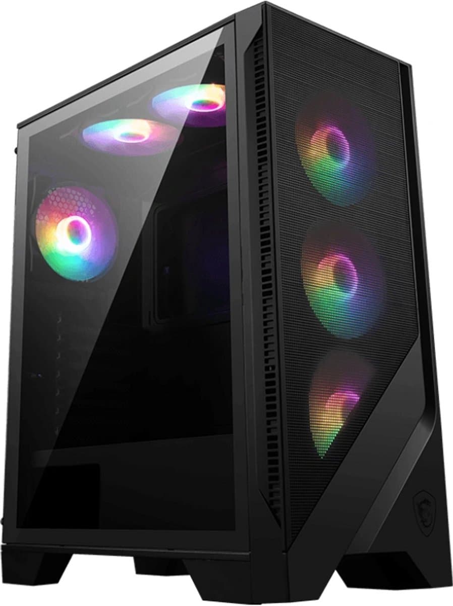 AMD Ryzen 5 6-Core Game PC / Gaming computer - RTX 3050 6GB - 16GB RAM - 2TB SSD - Windows 11 Pro - MSI Forge 120A AIRFLOW