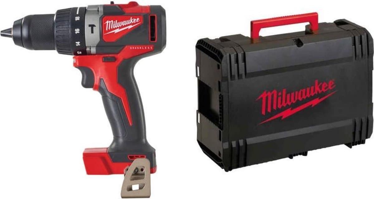 Milwaukee M18 BLPD2-0X 18V Li-Ion accu Klopboor-/schroefmachine body in HD box - Koolborstelloos - 82Nm