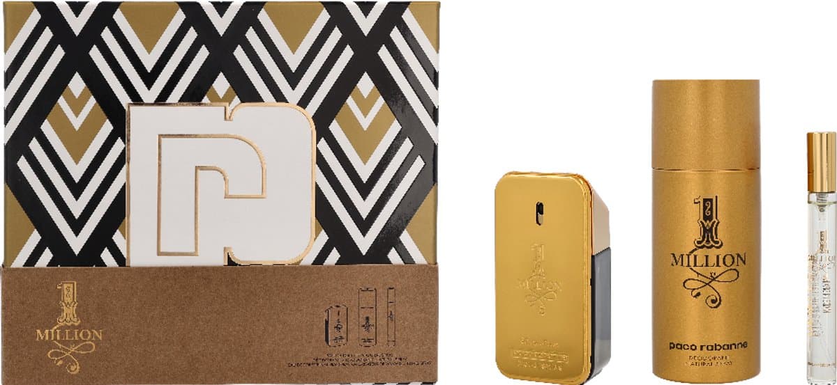 Paco Rabanne 1 Million Set Eau de Toilette 50ml + Deo 150 ml + EDT 10 ml